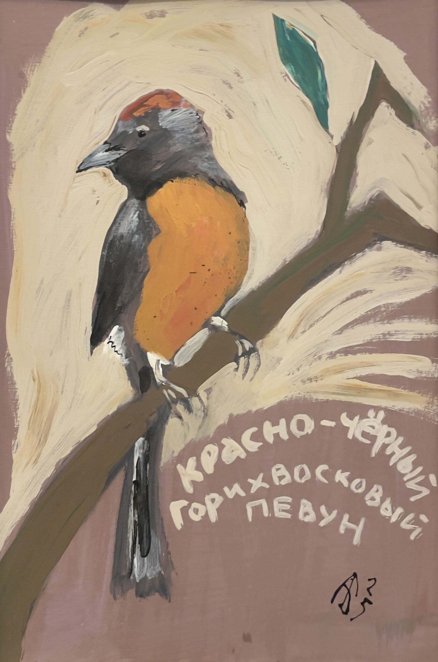 «Красно-чёрный горихвостковый певун»